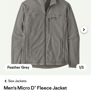 Patagonia Men's Micro D Fleece Jacket - Feather Grey